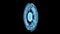 3D VJ Loop Circle Radial Geometric Patterns Y50 Degrees S Blue Animation
