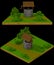 3d voxel rustic well