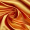 3D Wave Bright Golden Rust color Gradient Silk Fabric AI generated