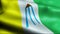 3D Waving Argentina City Flag of Juan Jose Castelli Closeup View