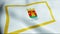 3D Waving Argentina City Flag of Santiago del Estero Closeup View