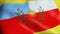 3D Waving Argentina Province Flag of Catamarca  Closeup View