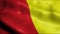 3D Waving Belgium City Flag of Liege Closeup View