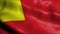 3D Waving Belgium City Flag of Vilvoorde Closeup View
