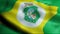 3D Waving Brazil Province Flag of Ceara Closeup View