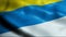 3D Waving Colombia City Flag of Aguadas Closeup View