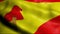 3D Waving Colombia City Flag of Pereira Closeup View