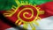 3D Waving Colombia City Flag of Sogamoso Closeup View