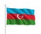 3d waving flag Azerbaijan Isolated on white background