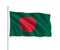 3d waving flag Bangladesh Isolated on white background