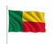 3d waving flag Benin Isolated on white background
