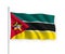 3d waving flag Mozambique Isolated on white background
