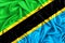 3d waving flag of Tanzania