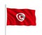 3d waving flag Tunisia Isolated on white background