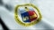 3D Waving Philippines City Flag of Pasig Closeup View