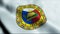 3D Waving Philippines Province Flag of Lanao del Sur Closeup View