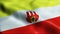 3D Waving Poland City Flag of Boleslawiec Closeup View