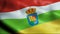 3D Waving Spain Province Flag of La Rioja Closeup View