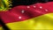 3D Waving Venezuela City Flag of Petare_ Closeup View