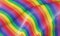 3D Wavy rainbow flag. LGBTQ color