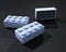 3D White lego blocks