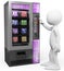 3D white people. Apps vending machine