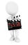 3d white people movie clapper