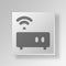 3D WiFi modem icon Business Concept