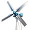 3d of windmills, illustration on isolated white background