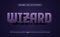 3d Wizard Deep Purple Text style Effect, Editable Text Effect