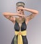 3D woman in Cleopatra costume