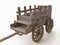 3D Wooden Cart with Barrels