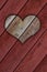 3D wooden heart for Valentine\'s day