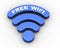 3d word free wifi wireless symbol icon