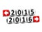 3D Year 2015 year 2016 Button Click Here Block Text