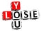 3D You Lose Crossword text