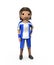 3D Young Male Football Player