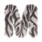 3d Zebra creative cute cartoon fur letter M