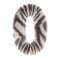 3d Zebra creative decorative fur number 0