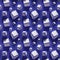 3Demian seamless 3d pattern cubes outline7 blue