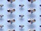 3Demian seamless pattern diamond on blue background