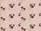 3Demian seamless pattern diamonds on beige background