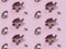 3Demian seamless pattern diamonds on pink background