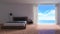 3ds rendered image of seaside room