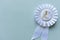 3rd Place white ribbon rosette on grey