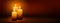 3rd Sunday of Advent - Third Candle - Candlelight Panorama Banner