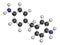 4,4\\\'-methylenedianiline (methylenedianiline, MDA) molecule. Suspected carcinogen, on the list of substances of very high concern.