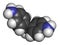 4,4\\\'-methylenedianiline (methylenedianiline, MDA) molecule. Suspected carcinogen, on the list of substances of very high concern.