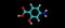 4-Aminosalicylic acid molecular structure isolated on black