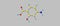 4-Aminosalicylic acid molecular structure isolated on grey